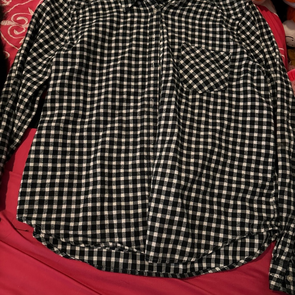 Black and White Checkered Shirt